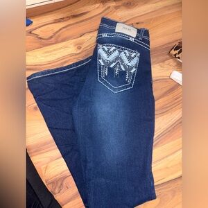 Womens jeans with rhinestones